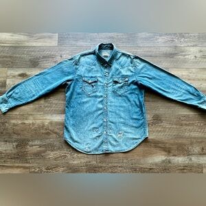Polo Ralph Lauren Denim pearl snap western shirt